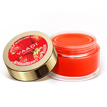 Vaadi Herbals Lip Balm, Strawberry and Honey, 10g